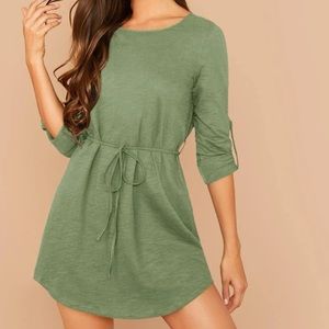 Green Long Sleeve Dress